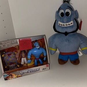 Disney Genie Plush and Storytellers Set - Blue and Brown